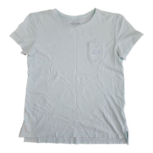 Vineyard Vines Kid’s X-Large Logo T-shirt Light Blue - Picture 1 of 6